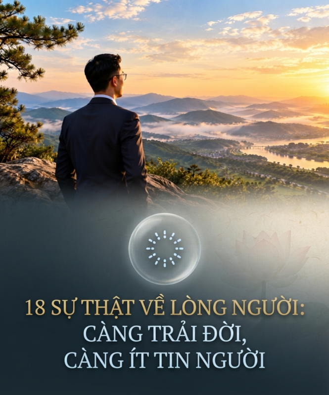 18 SỰ THẬT VỀ LÒNG NGƯỜI: CÀNG TRẢI ĐỜI, CÀNG ÍT TIN NGƯỜI