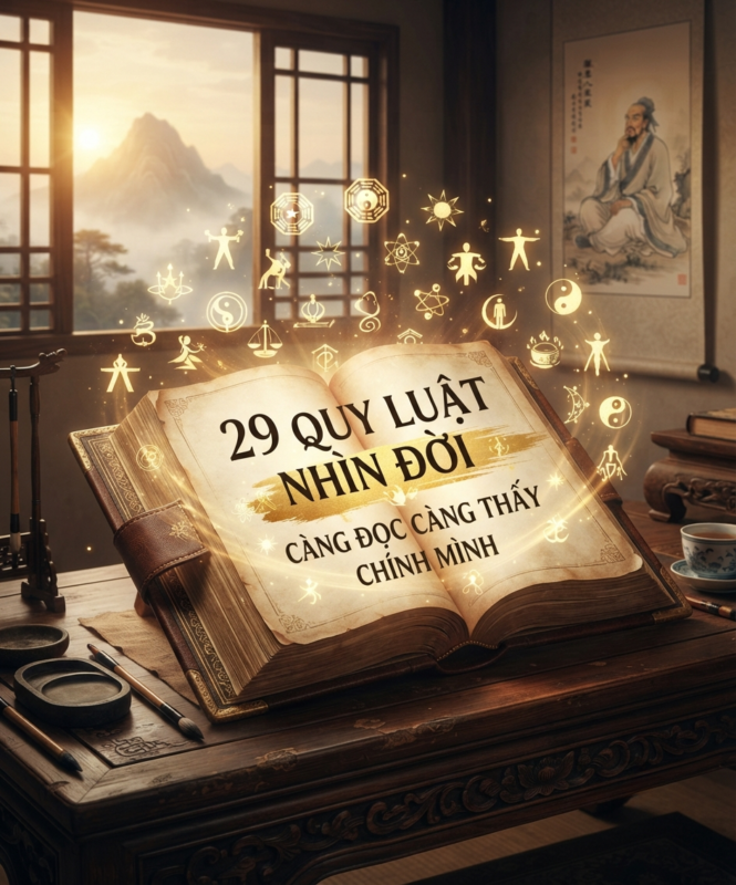 29 QUY LUẬT NHÌN ĐỜI – CÀNG ĐỌC CÀNG THẤY CHÍNH MÌNH