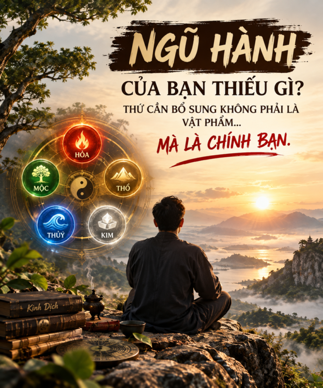 NGŨ HÀNH CỦA BẠN THIẾU GÌ? THỨ CẦN BỔ SUNG KHÔNG PHẢI LÀ VẬT PHẨM… MÀ LÀ CHÍNH BẠN