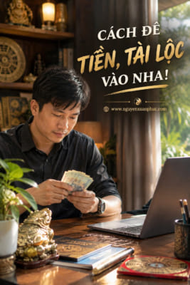 CÁCH ĐỂ TIỀN, TÀI LỘC VÀO NHA